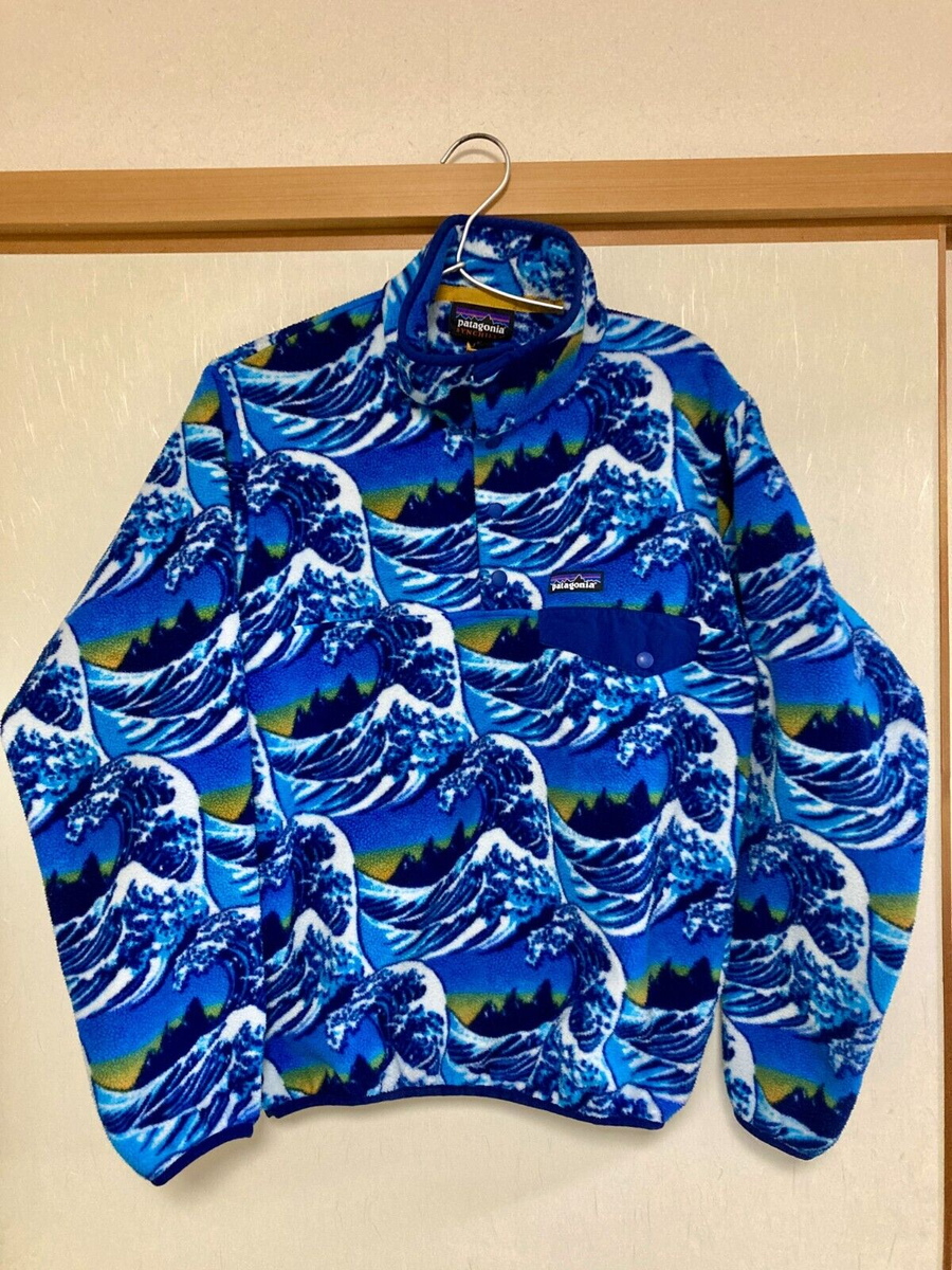 Patagonia Synchilla Snap-T Fitz Roy Hokusai The Great Wave Fleece
