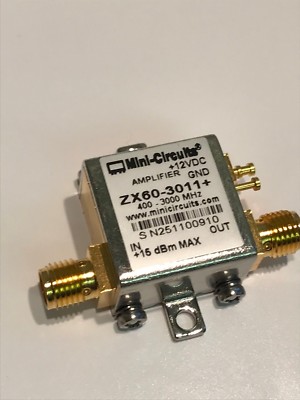 MINI-CIRCUITS ZX60-3011+ BROAD BAND LNA 400Mhz - 3.0Ghz 21dBm RF