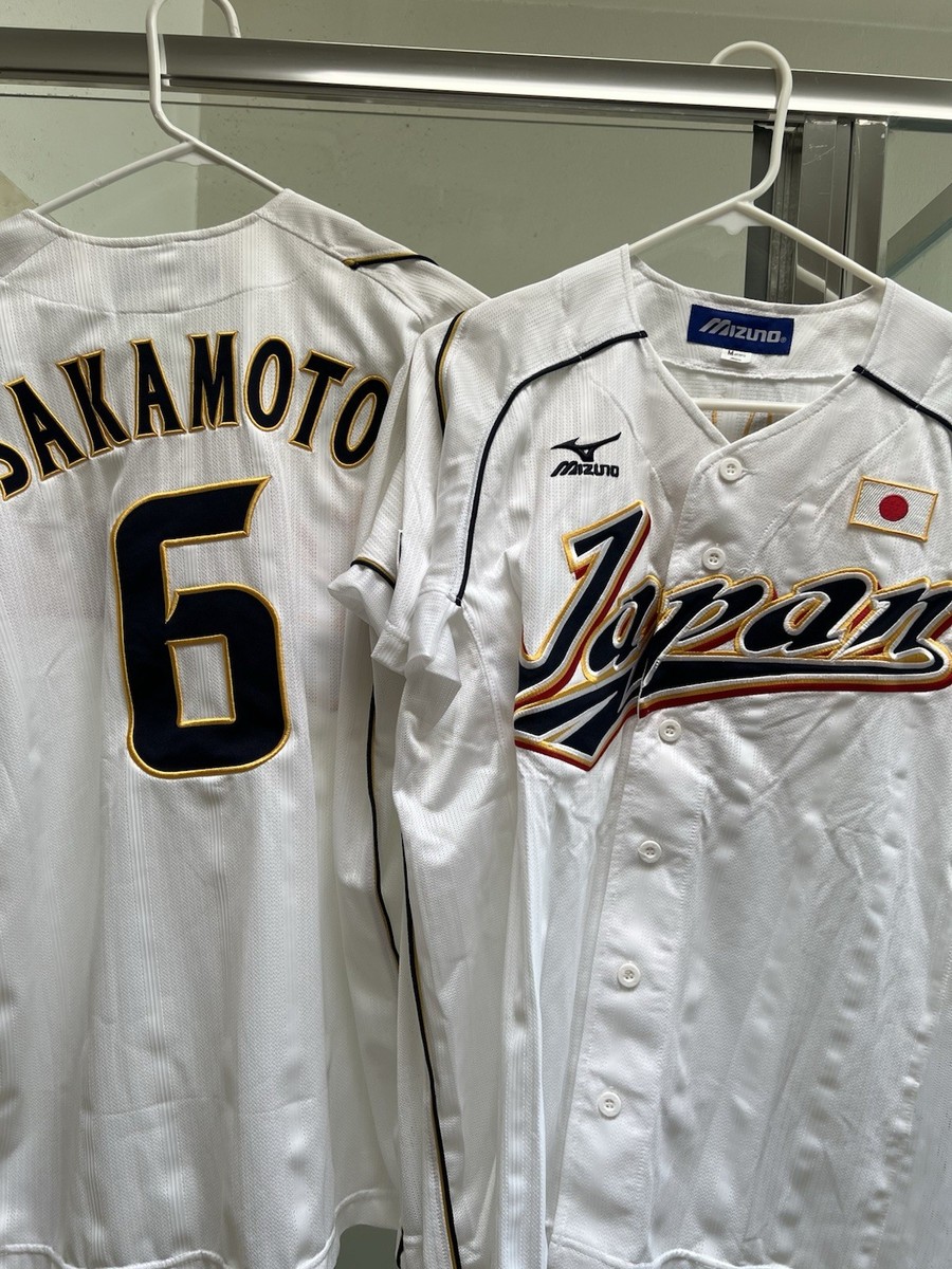 NEW MIZUNO Japan WBC WORLD BASEBALL Classic Jersey Navy White
