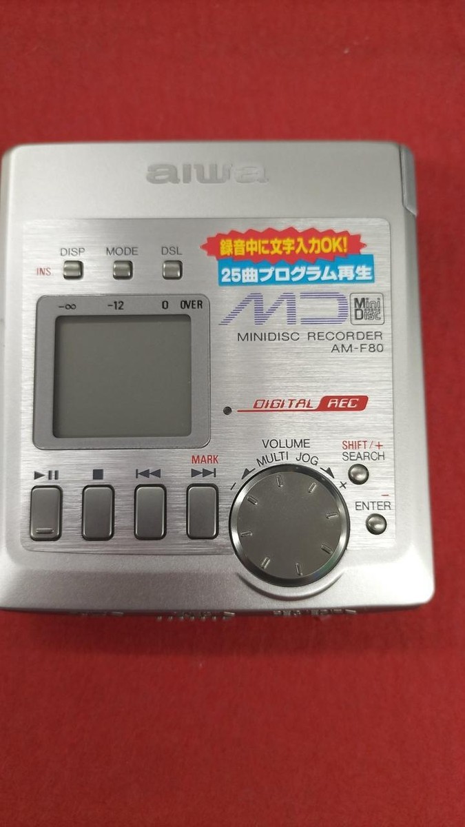 AIWA AM-F80 portable MD player Mini Disc Recorder Very Good | eBay