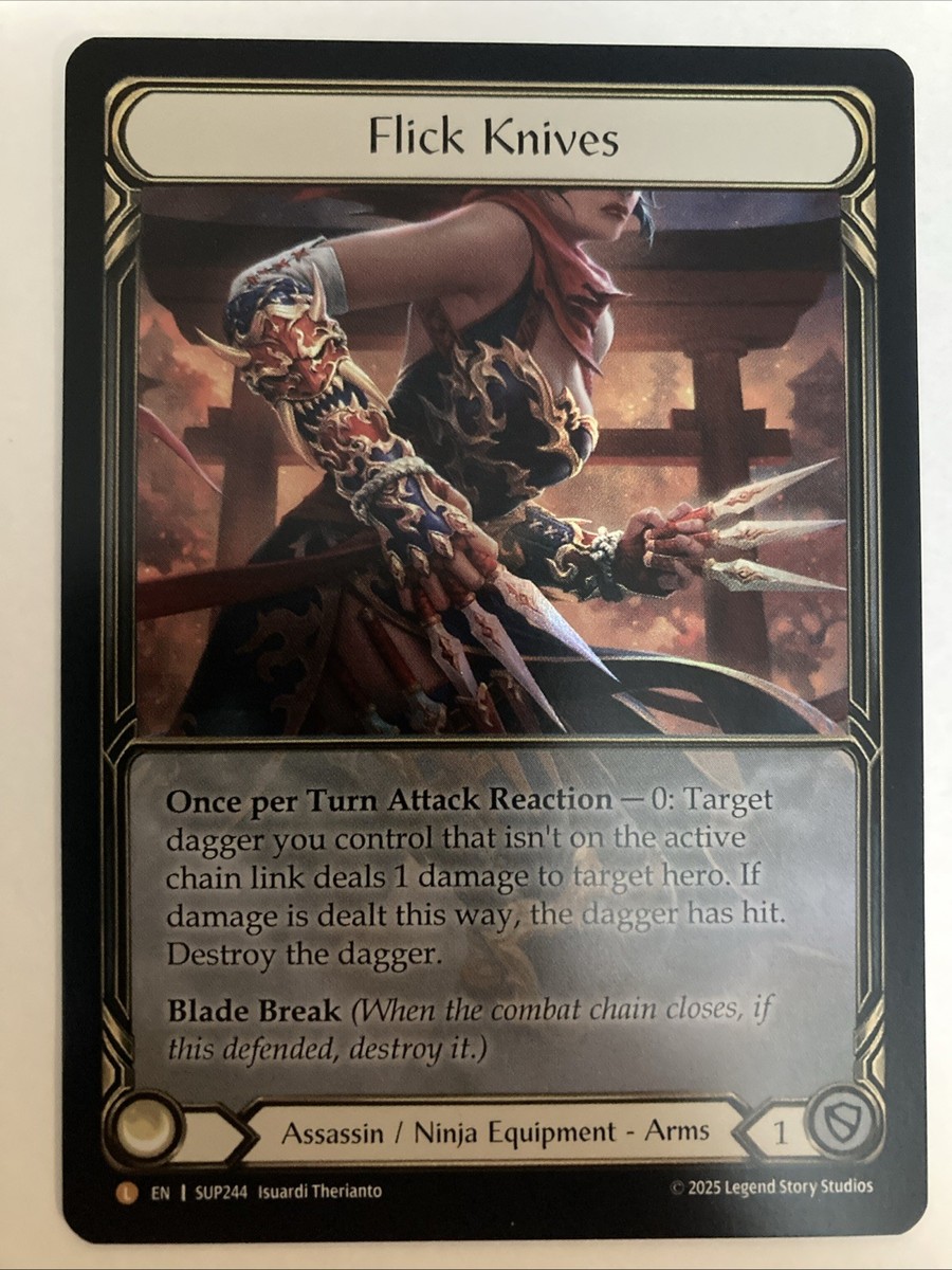 Flick Knives - アサシン / ニンジャ装備カード RF その他 Flick