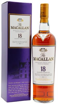 Macallan - 2016 Release Sherry Oak Highland Single Malt Scotch 18