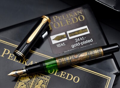 PELIKAN M700 Toledo W-Germany 18C 750 Fine (F) Nib w/ EN Imprint