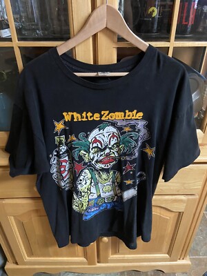 Vintage 1995 White Zombie Freaks and Human Oddities T Shirt XL Rob