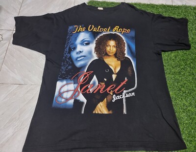 rare Vintage 90's Janet Jackson The Velvet Rope T Shirt Bootleg