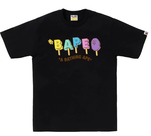 A Bathing Ape Bape x Pokemon Collaboration T-shirt Size M Black