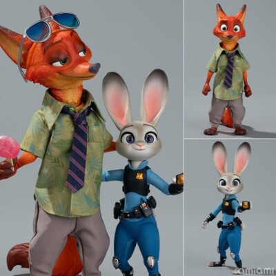 Kyōkyō GONG] Zootopia Nick & Judy 1/8 Action Figure From JP NEW | eBay