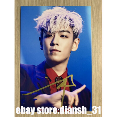 BIGBANG T.O.P Autographed Signed Photo K-POP Collection 4*6