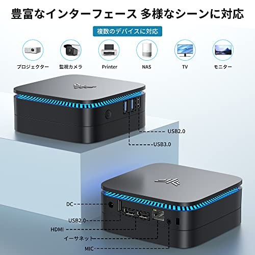 NiPoGi Mini PC N95 16GB 256GB SSD Win11 Pro 4K HDMI WiFi BT Quiet
