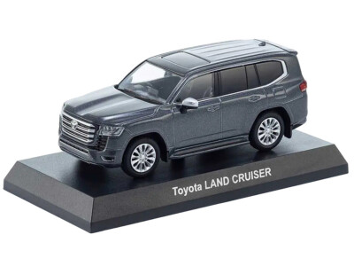 Kyosho Toyota Land Cruiser ZX RHD Gray W/Mini Book 1/64 Diecast