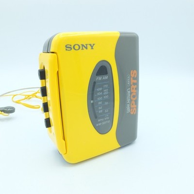 ⭐ Sony Walkman WM-SXF10 SPORTS AM/FM Cassette Player ~ New Belts