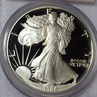 最高鑑定 極美品 PCGS-PR70 DCAM カナダ 1986 銀貨 最高鑑定 極美品