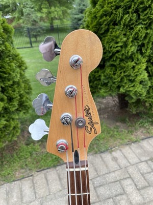 1998 Fender Jazz Bass Squier Series 4-String Bass Guitar Mexico