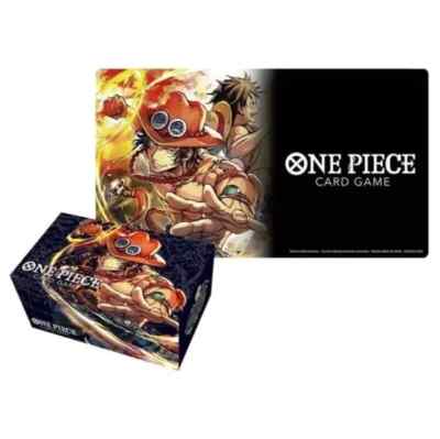 Premium Bandai One Piece TCG Card Game Playmat & Storage Box Set