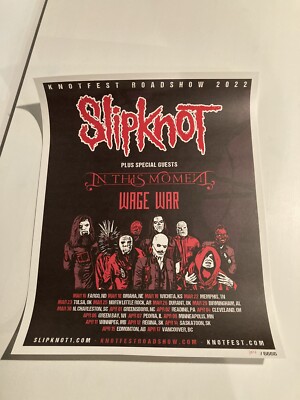 Slipknot のサイン入りポスター Slipknot のサイン入りポスター