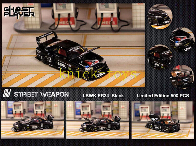 Street Weapon 1:64 LBWK Skyline ER34 Super Silhouette Black