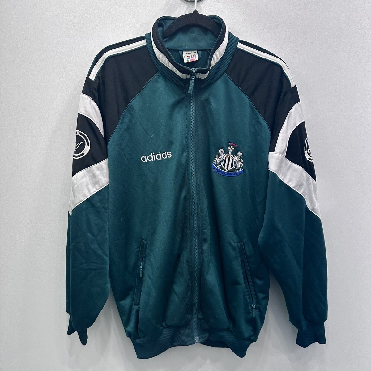 Vintage Adidas Newcastle United Magpies Training Track Jacket Sz M