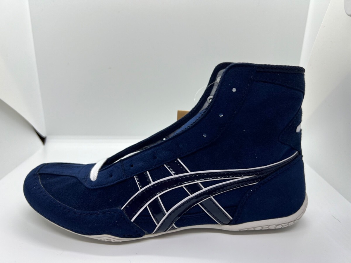 asics Boxing Wrestling Shoes Navy Navy Line White 1083A001 EX-EO
