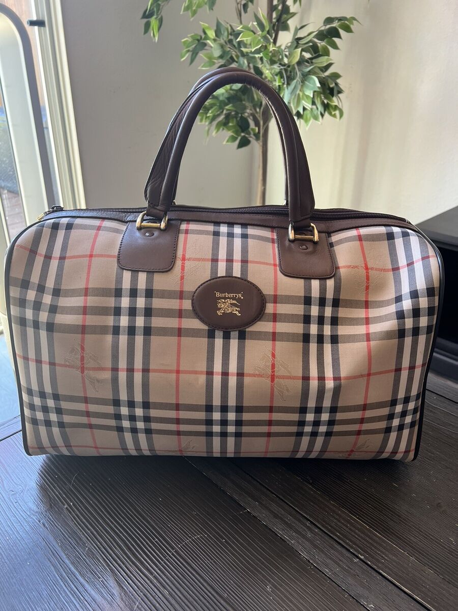 BURBERRY ボストンバック 大 ヴィンテージ Burberrys バーバリー