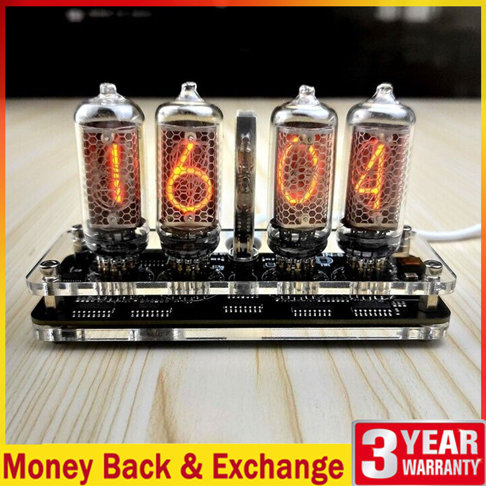 Nixie Clock 4 digits IN-12 & B5092 4 Digit IN-12 Nixie Tube Clock