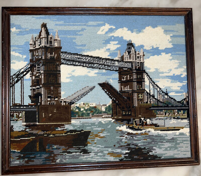 ロンドン タワー ブリッジ ニードルポイント Jean I Llingwort