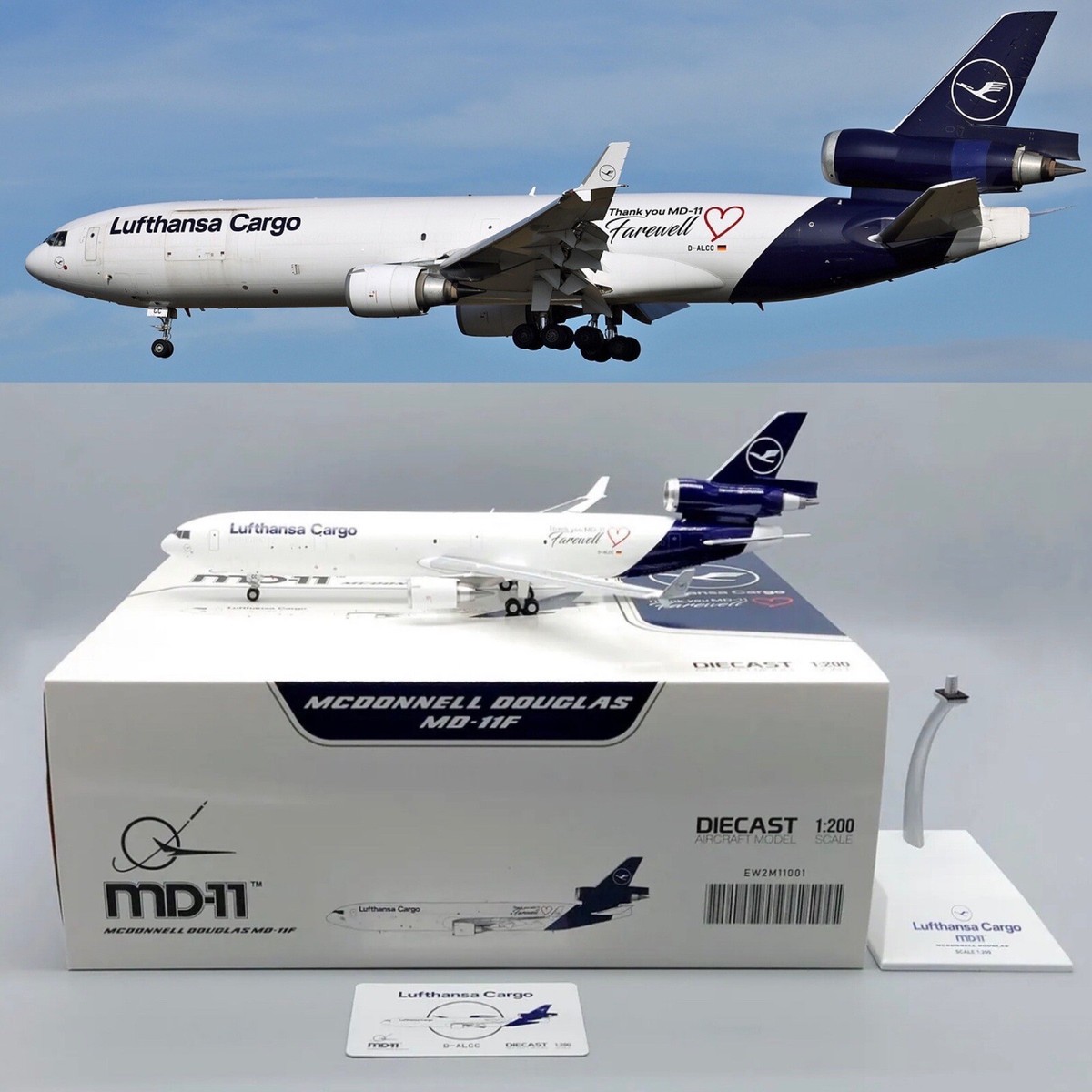 Aki Jcwings ルフトハンザカーゴ MD-11F 1/200 Aki Jcwings