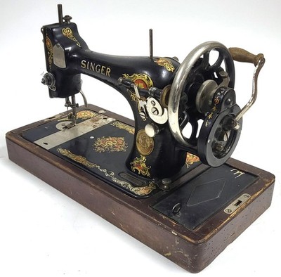 古董Singer 128k 手摇缝纫机- 1923 Clydebank | eBay