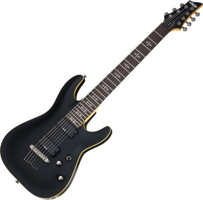 Schecter Demon-7 Electric Guitar Aged Black Satin | eBay