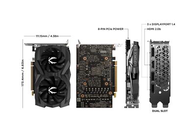 ZOTAC GeForce GTX 1660 Super 6GB GDDR6 192-bit Gaming Graphics