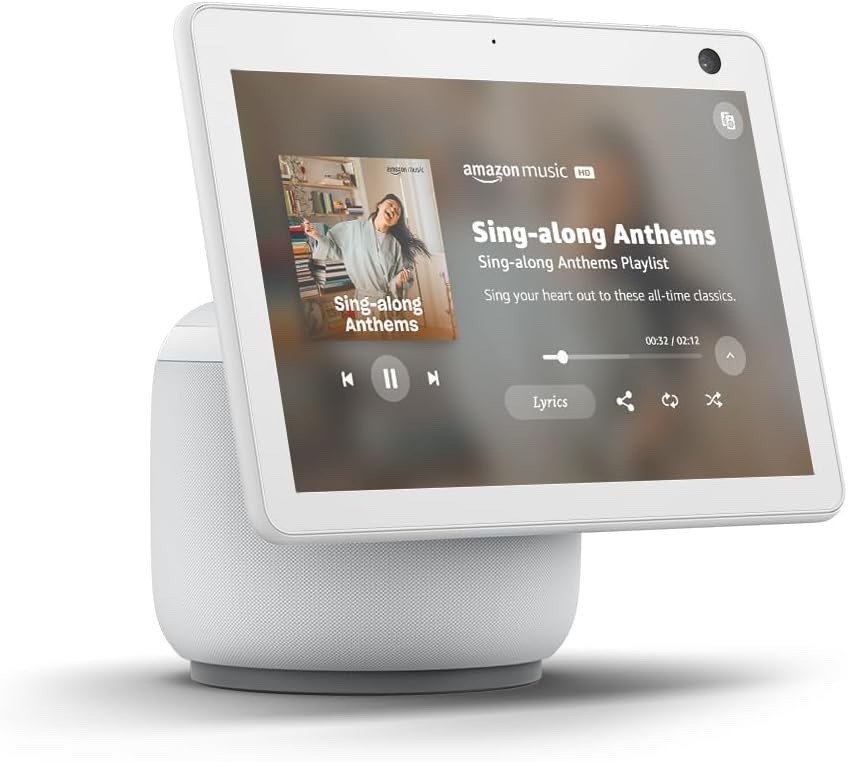 New Amazon Echo Show 10 (3rd Gen.) Smart Speaker - Glacier White