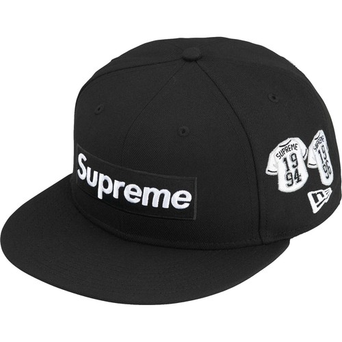 SUPREME FW22 PIGMENT PRINT S LOGO 6 PANEL S HAT BRAND NEW INDIGO