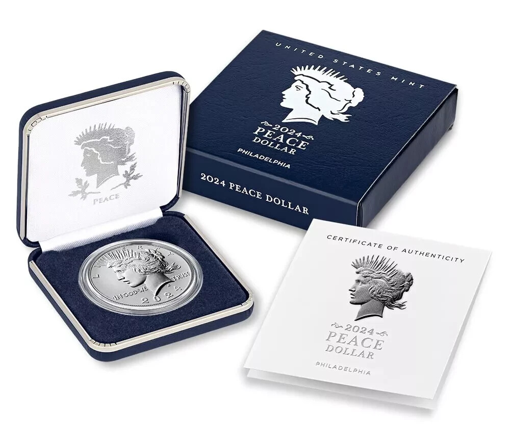 2024 Peace Silver $1 - OGP Box & COA (24XH) BOX3 | eBay