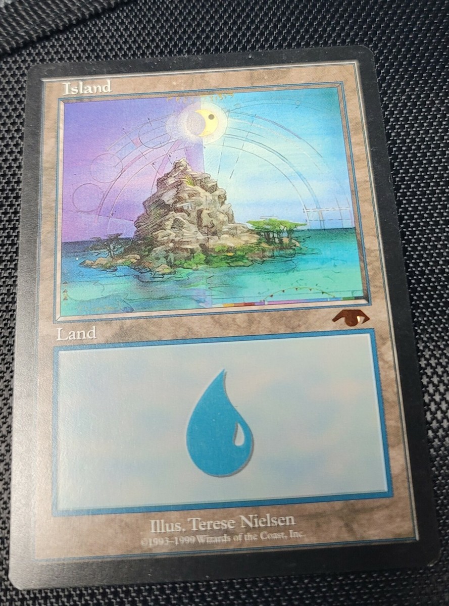 グルランド guruランド 山 基本土地 MTG Terese Nielsen Guru Island
