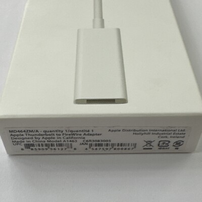 OFFICIAL GENUINE APPLE THUNDERBOLT TO FIREWIRE ADAPTER A1463