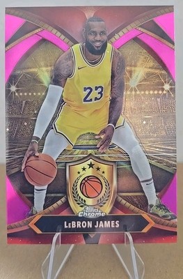 2025 Topps Chrome Lebron James #BOD-1 Pink Refractor | eBay