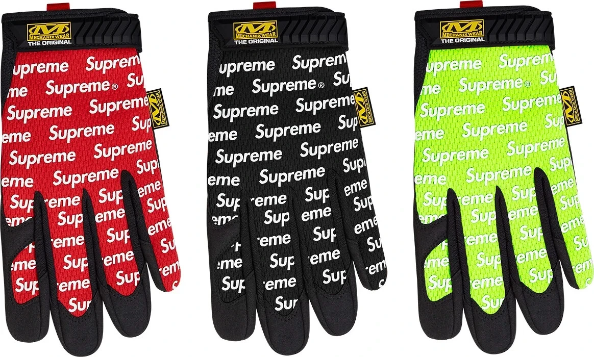 Brand New 100% Authentic Supreme Mechanix Glove SS17 Gloves Box