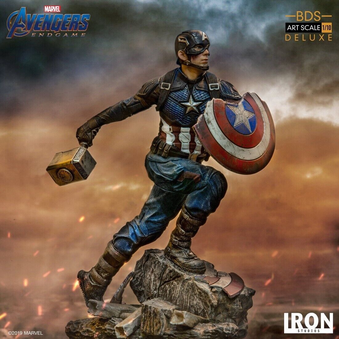 Iron Studios Avengers: Endgame Captain America Deluxe BDS Art 1/10