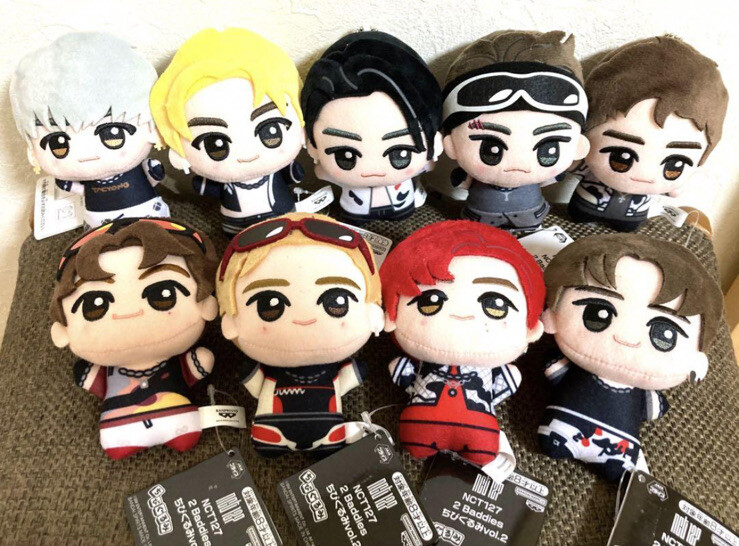 NCT 127 2 Baddies Plush Doll Chibigurumi Vol.1 2 Set Of 9 New Sega