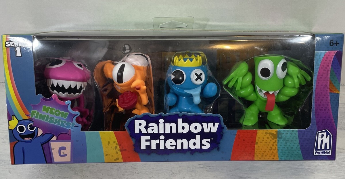 Rainbow Friends Mini Figure 4 Pack Red Orange Blue Green SERIES 1