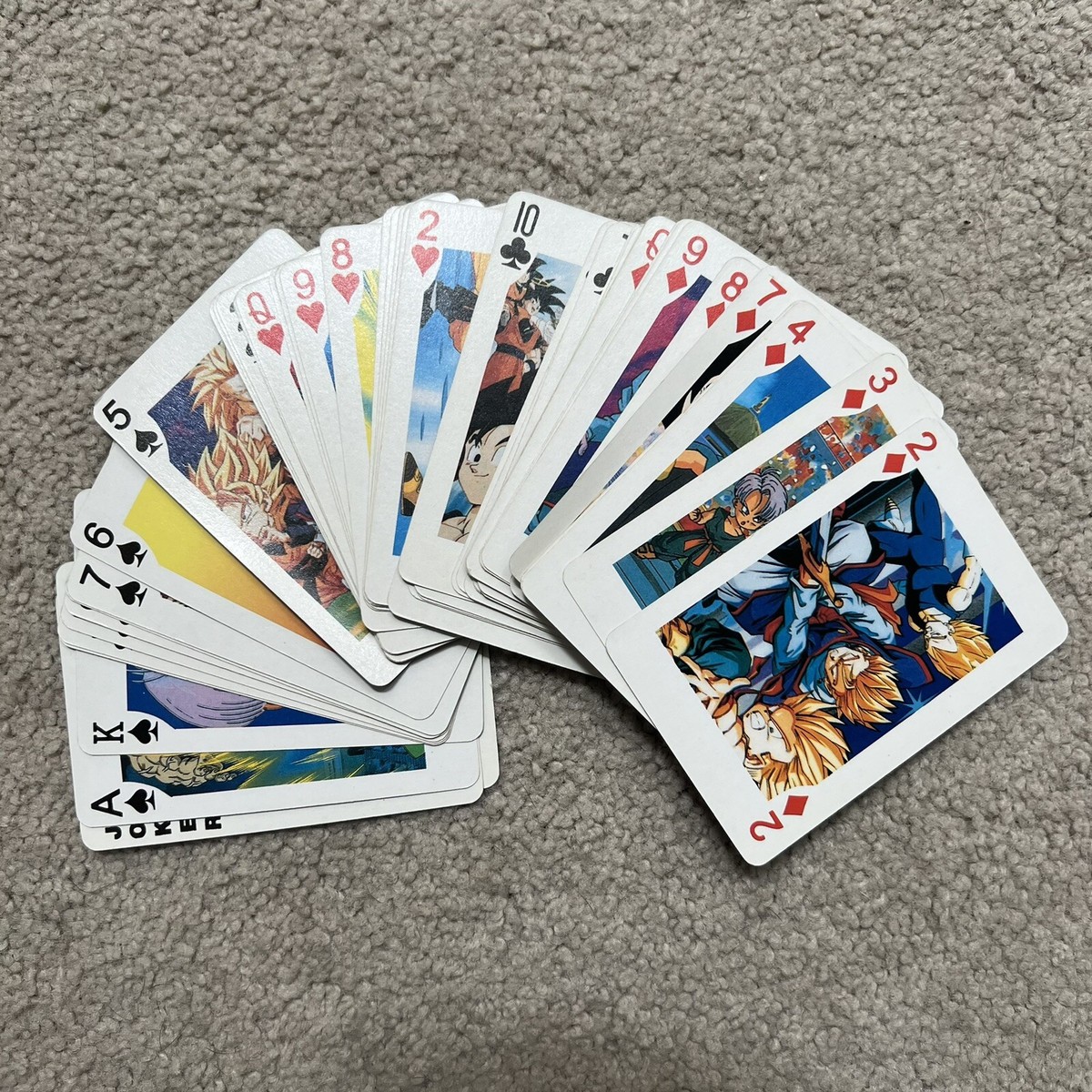 Dragon Ball Z Vintage Rare Poker Cards Playing Cards Anime Japan