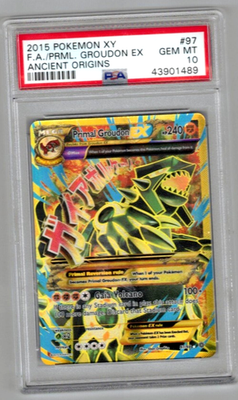 PSA8】ゲンシグラードンEX 英語 97/98 Primal Groudon PSA8】ゲンシ