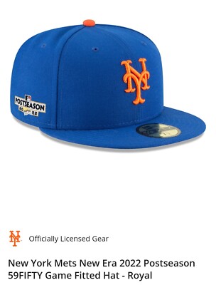 New York Mets New Era 2022 Postseason 59FIFTY Game Fitted Hat