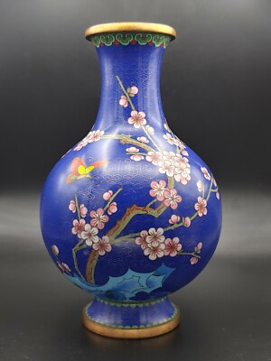 2491 七宝焼 景泰藍 琺瑯 花瓶 【公式通販】