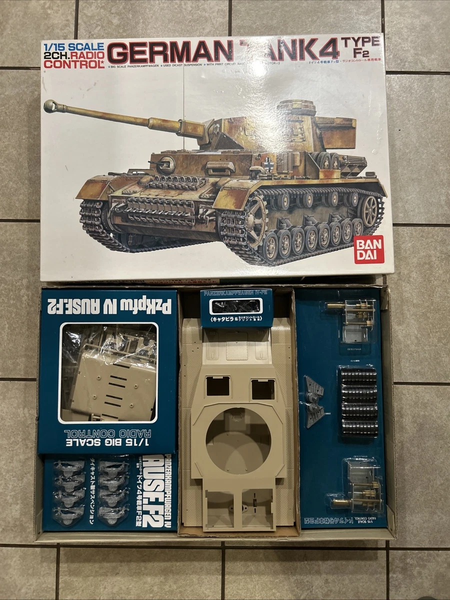 Bandai 1/15 German Tank 4 Type F2 Static/RC Tank Panzerkampfwagen