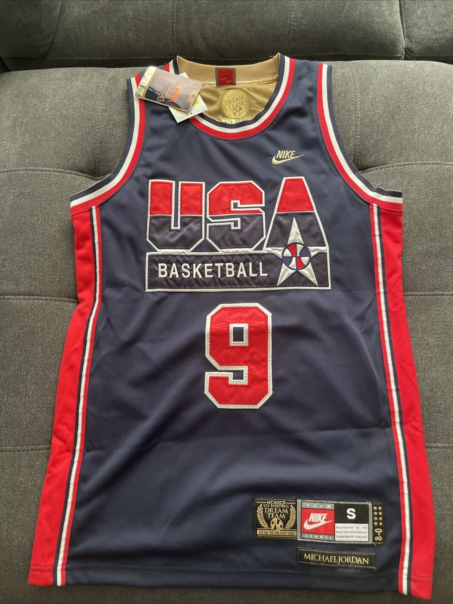 Nike Michael Jordan #9 USA 1992 Basketball Olympic Jersey Men's S