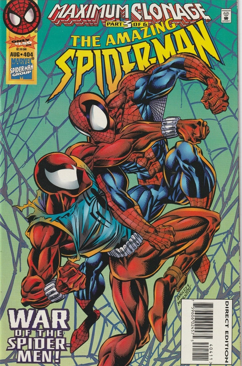 AMAZING SPIDER-MAN #404 / MAXIMUM CLONAGE / WAR OF THE SPIDER-MEN