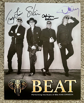 Beat Tour SIGNED Poster 2024 Danny Carey Steve Vai KING CRIMSON