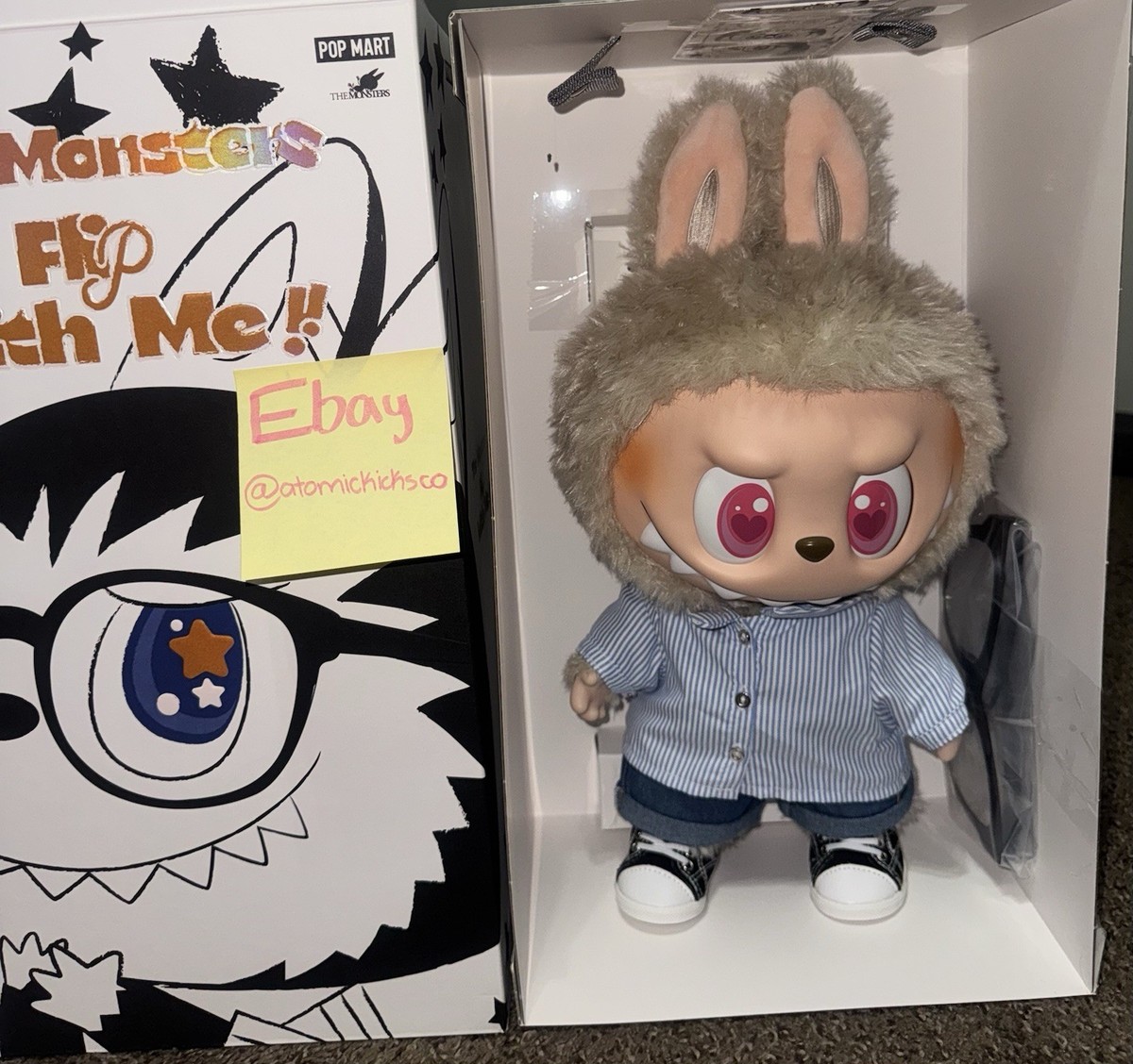 LABUBU THE MONSTER FLIP WITH ME ラブブぬいぐるみ CARRYME/Pop Mart