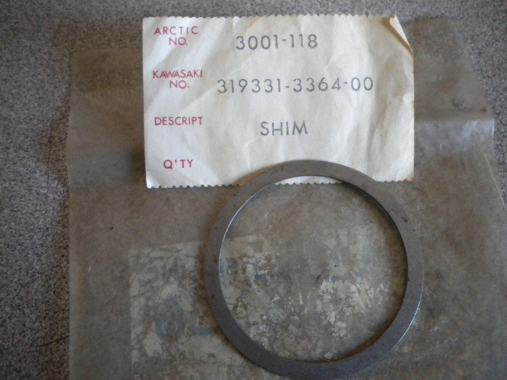 NOS Kawasaki Shim No 14 T-7 Series PTO Side 1974-1975 El Tigre
