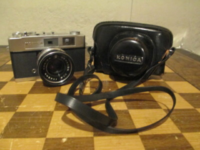 Vintage Konica Auto S2 Camera w/ Hexanon 45mm 1:1.8 Lens